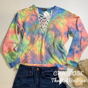 Rue 21 Tie-Dye Long Sleeve Top